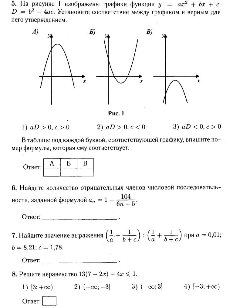 Книга: Функция yax2bxc